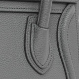 Celine Kohl Drummed Calfskin Nano Luggage Handbags Celine