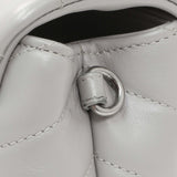 Saint Laurent Grey Calfskin Monogram Toy Loulou Crossbody Handbags Saint Laurent