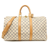 Louis Vuitton Damier Azur Keepall Bandouliere 45