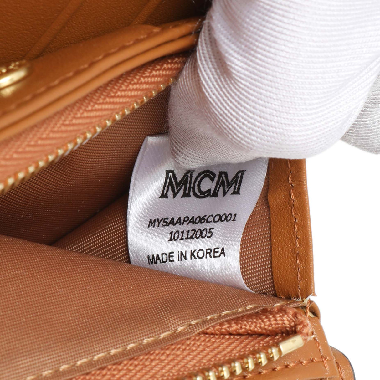 MCM Cognac Visetos Tracy Wallet Accessories MCM