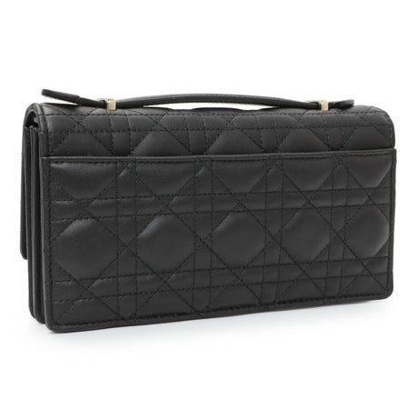 Christian Dior Black Lambskin Cannage Mini My Dior Bag