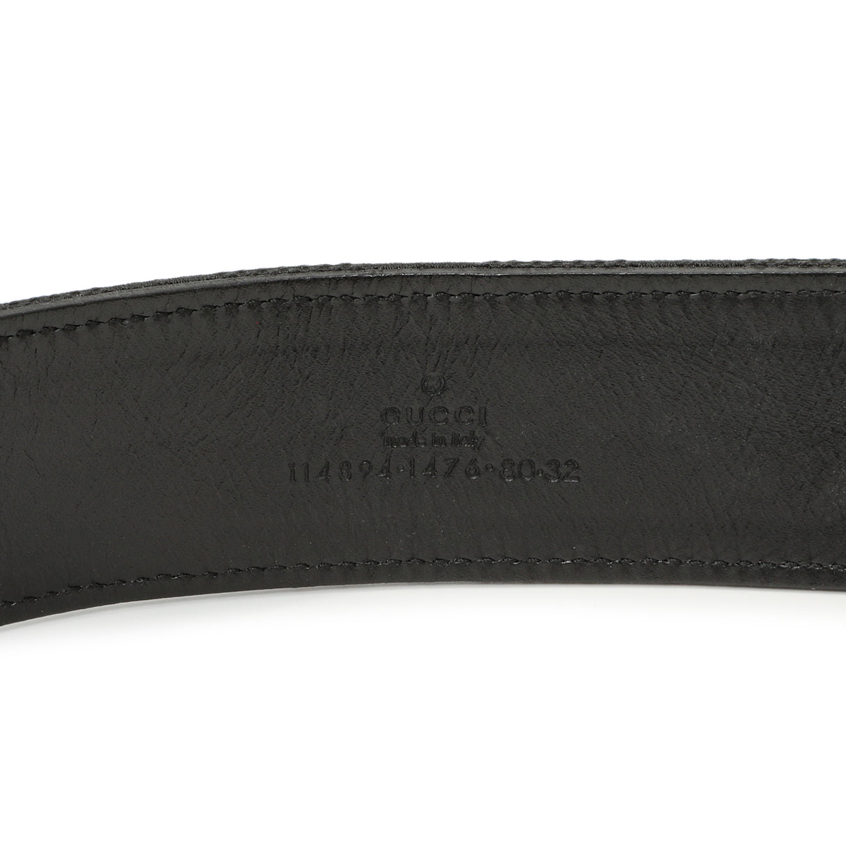 Gucci Black Monogram Canvas Horsebit Belt