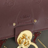 Chloe Green Calfskin Little Horses Embroidered Small Tess Bag Handbags Chloe