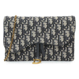 Christian Dior Oblique Saddle Chain Pouch Handbags Christian Dior