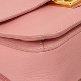 Miu Miu Rosa Goatskin Madras Flap Shoulder Bag