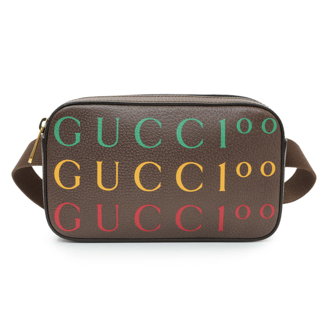 Gucci Textured Dollar Calfskin Gucci 100 Aria Belt Bag Handbags Gucci