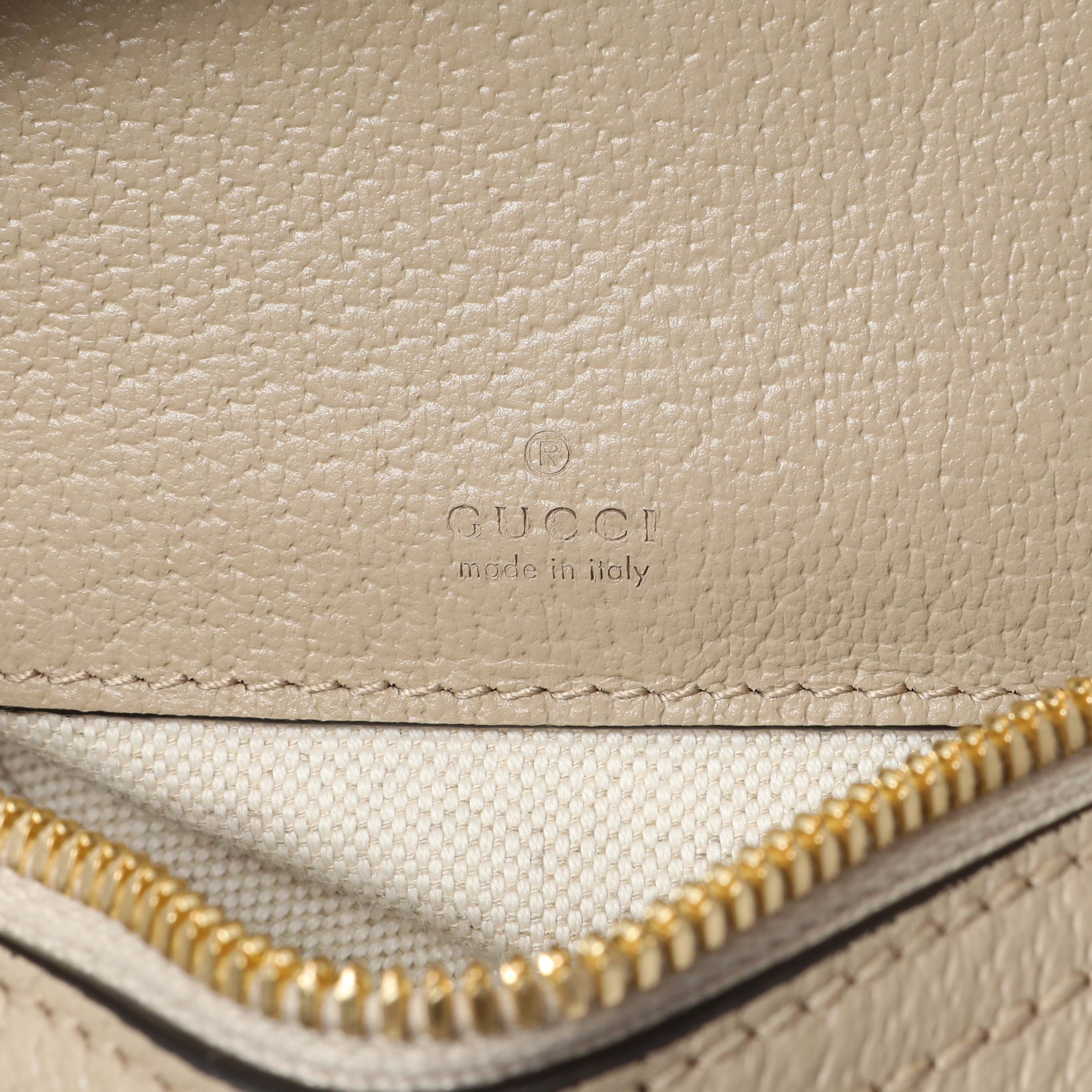 Gucci Supreme Monogram Dollar Calfskin Web Mini Ophidia Top Handle