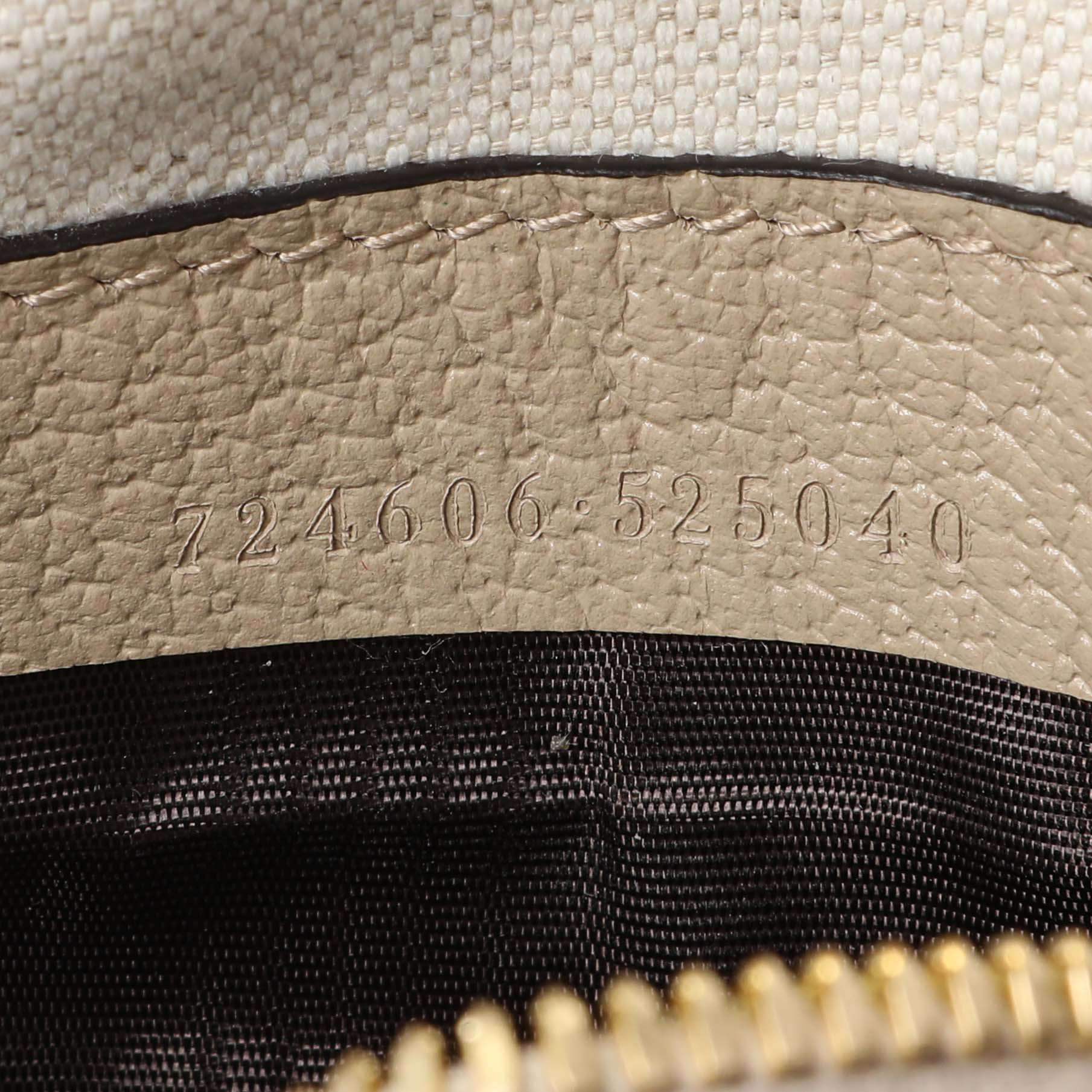 Gucci Supreme Monogram Dollar Calfskin Web Mini Ophidia Top Handle
