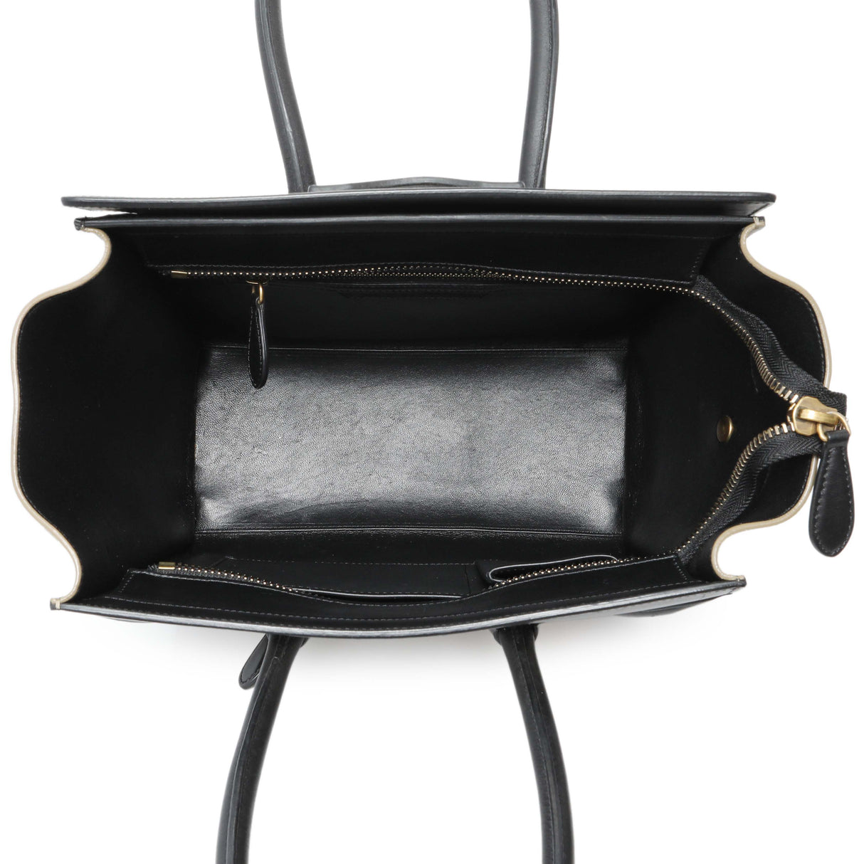 Celine Tri-Color Calfskin Micro Luggage Tote Handbags Celine