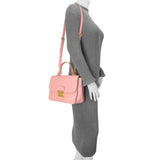 Miu Miu Rosa Goatskin Madras Flap Shoulder Bag