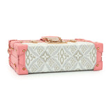 Louis Vuitton Pink Jacquard Since 1854 Petite Malle Handbags Louis Vuitton
