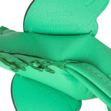 Hermes Milo Green Lambskin Grigri Rodeo Pegase Horse Bag Charm PM