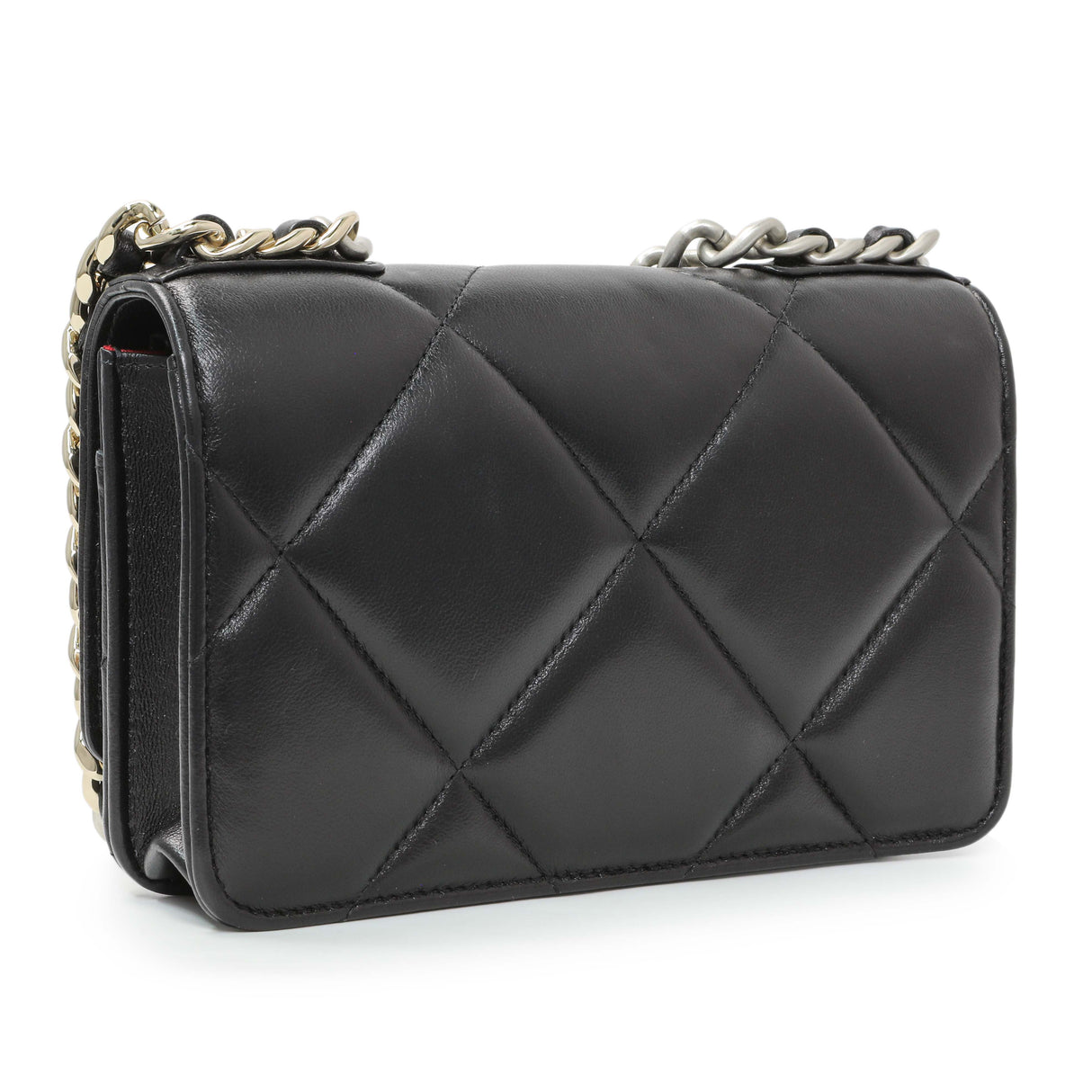 Chanel Black Quilted Lambskin 19 Wallet On Chain Handbags Chanel