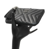 Chanel Black Calfskin Tassel Small Cosmetic Pouch Accessories Chanel