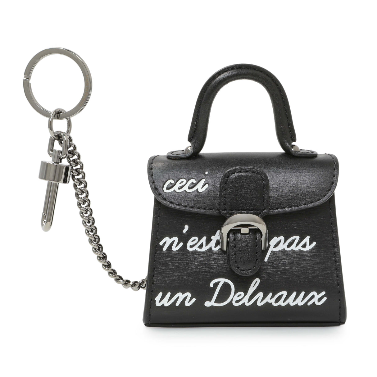 Delvaux Black Calfskin Brillant Bag Charms Accessories Delvaux