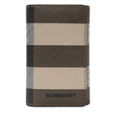 Burberry Brown Check Canvas 6 Key Holder Case Accessories Burberry