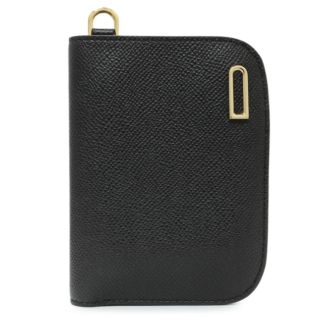 Delvaux Black Calfskin Vagabond Compact Wallet Accessories Delvaux