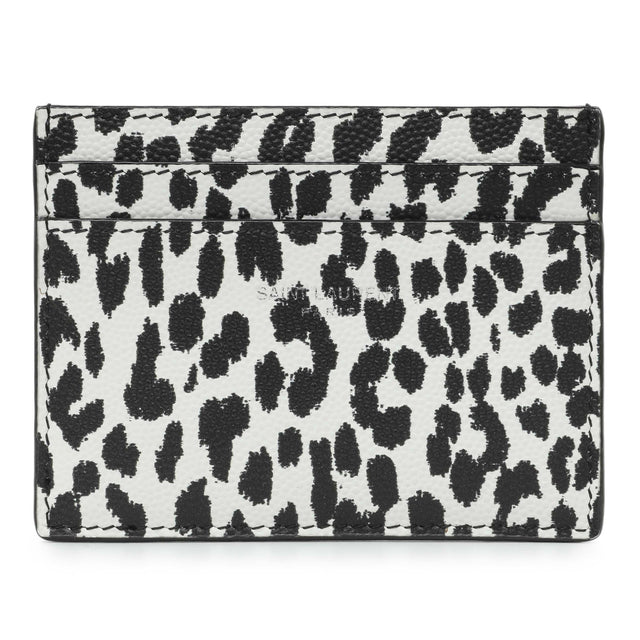 Saint Laurent Grain De Poudre Baby Cat Print Card Case Accessories Saint Laurent
