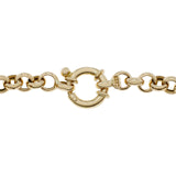 18K Yellow Gold Rolo Link Bracelet