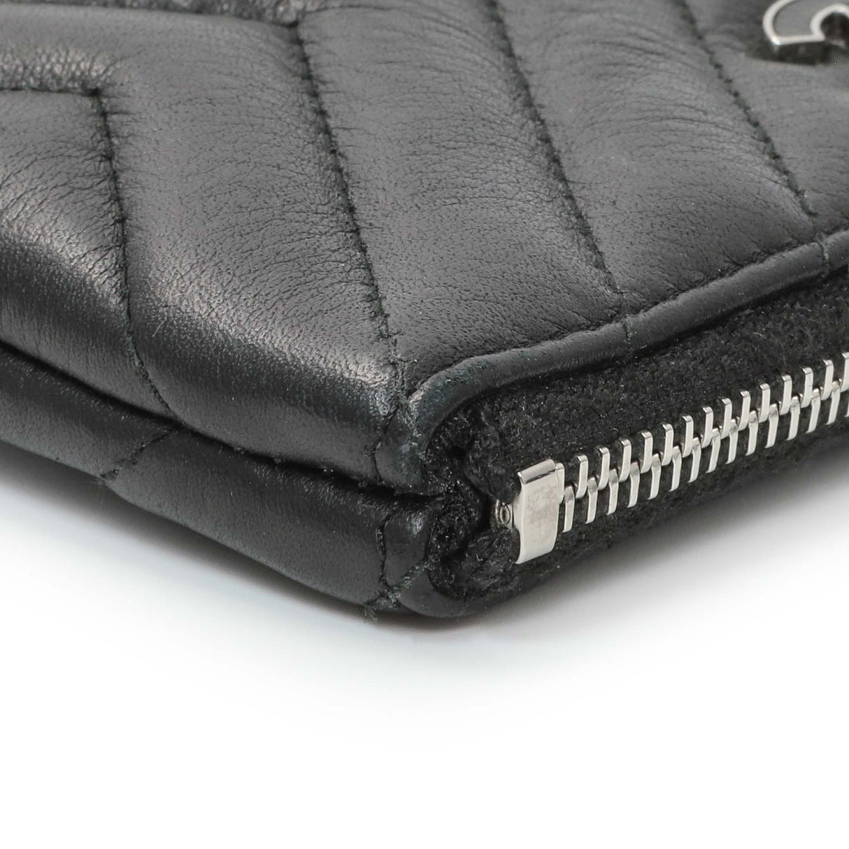 Chanel Black Calfskin Tassel Small Cosmetic Pouch Accessories Chanel