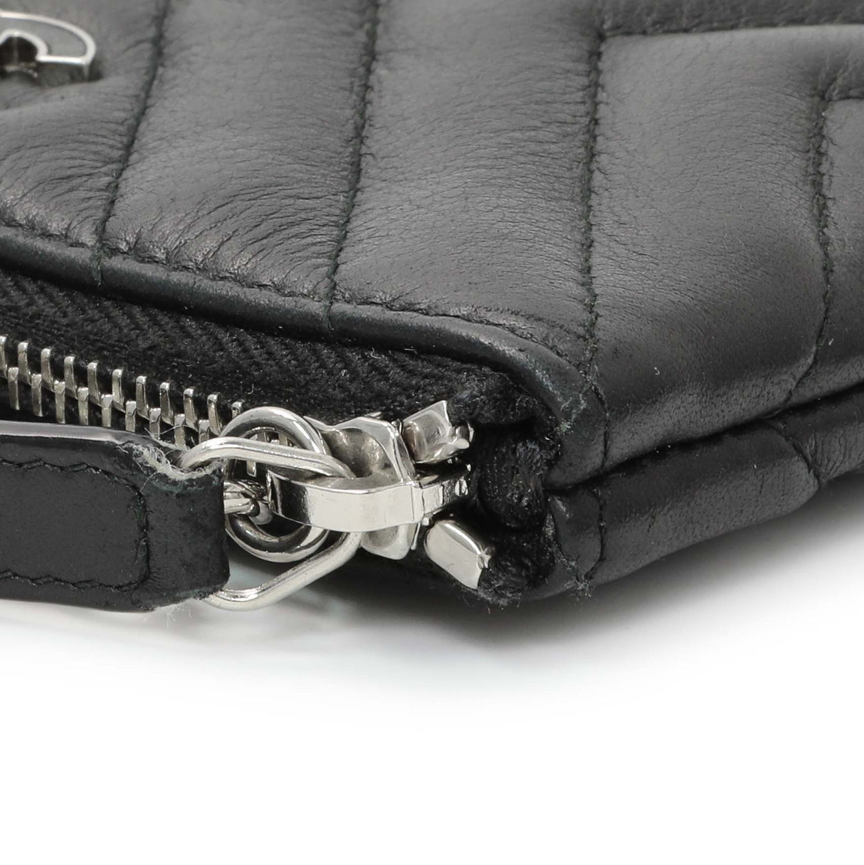 Chanel Black Calfskin Tassel Small Cosmetic Pouch Accessories Chanel