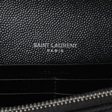 Saint Laurent Black Grain De Poudre Envelope Chain Wallet Handbags Saint Laurent