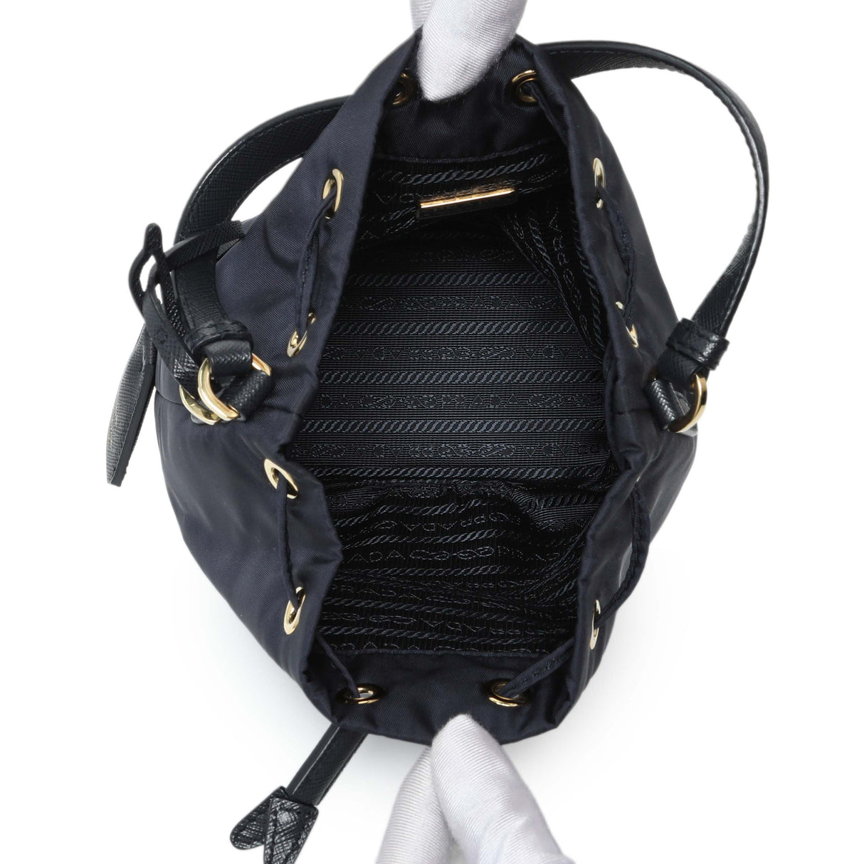 Prada Navy Re-Edition 1978 Mini Re-Nylon Bucket Bag Handbags Prada