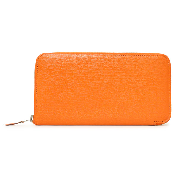 Hermes Orange Chevre Mysore Azap Wallet – Modaselle