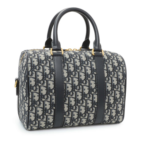 Christian Dior Oblique Groove 25 Bowling Bag