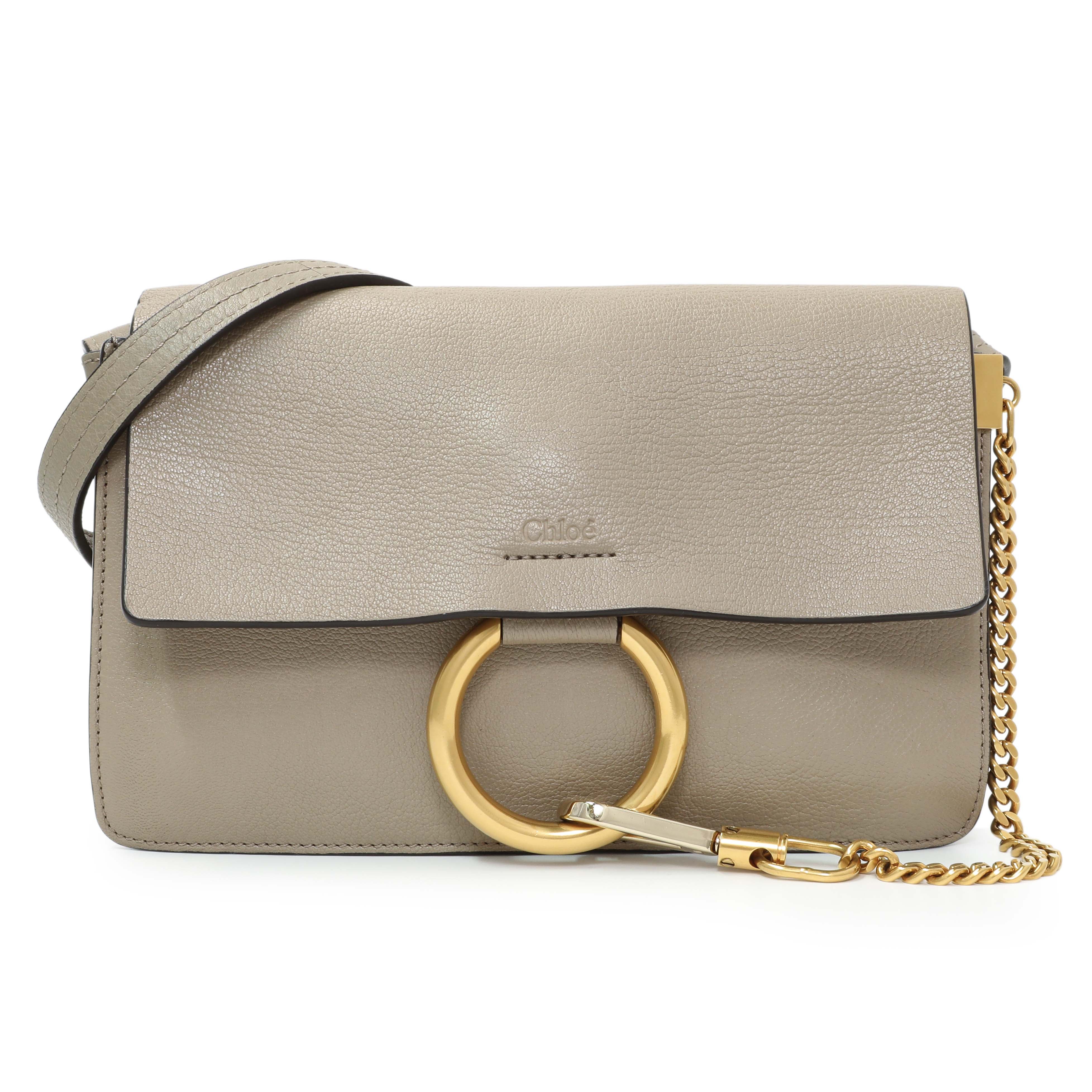 Chloe Motty Grey Grained Calfskin Small Faye Shoulder Bag – Modaselle