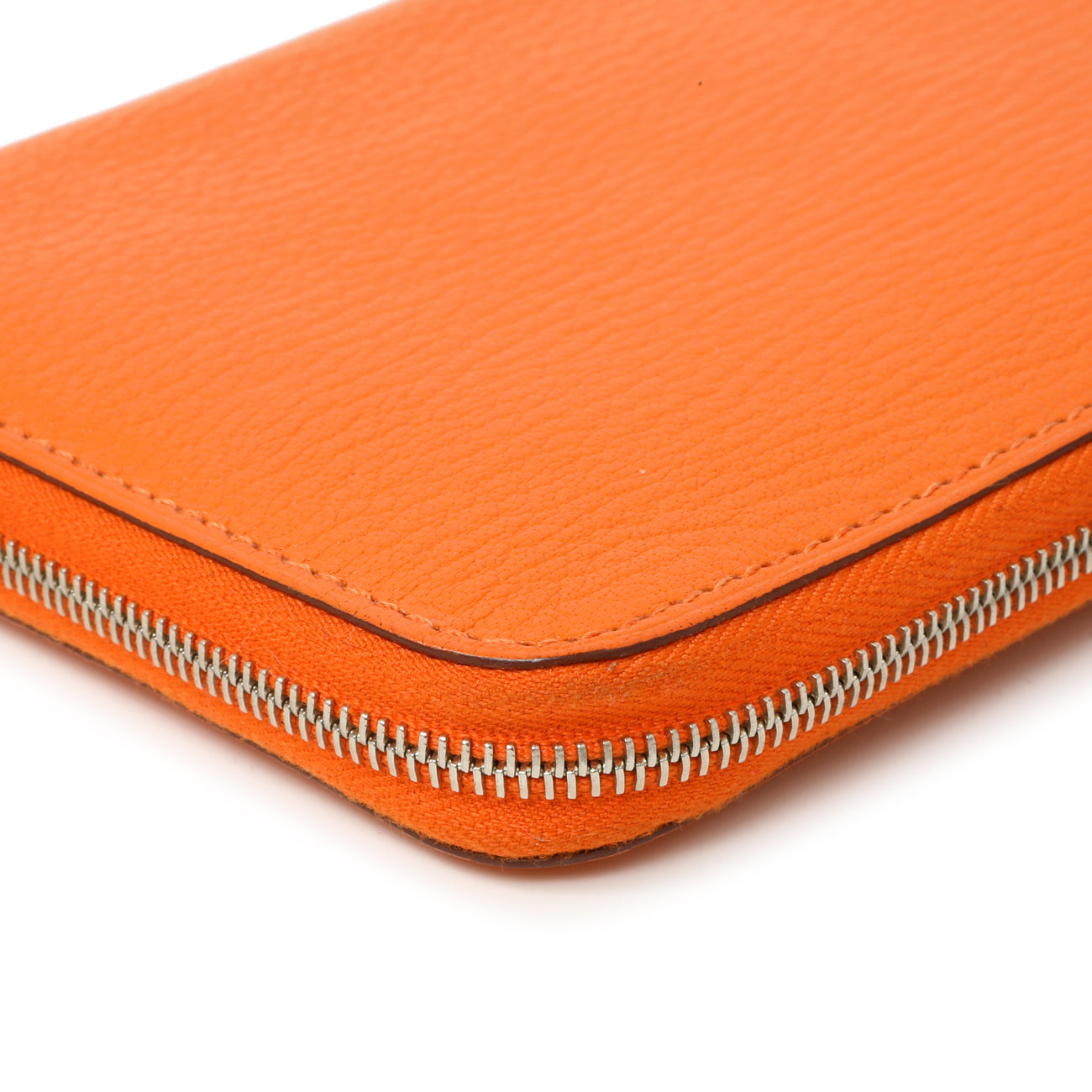 Hermes Orange Chevre Mysore Azap Wallet – Modaselle