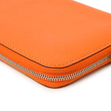 Hermes Orange Chevre Mysore Azap Wallet