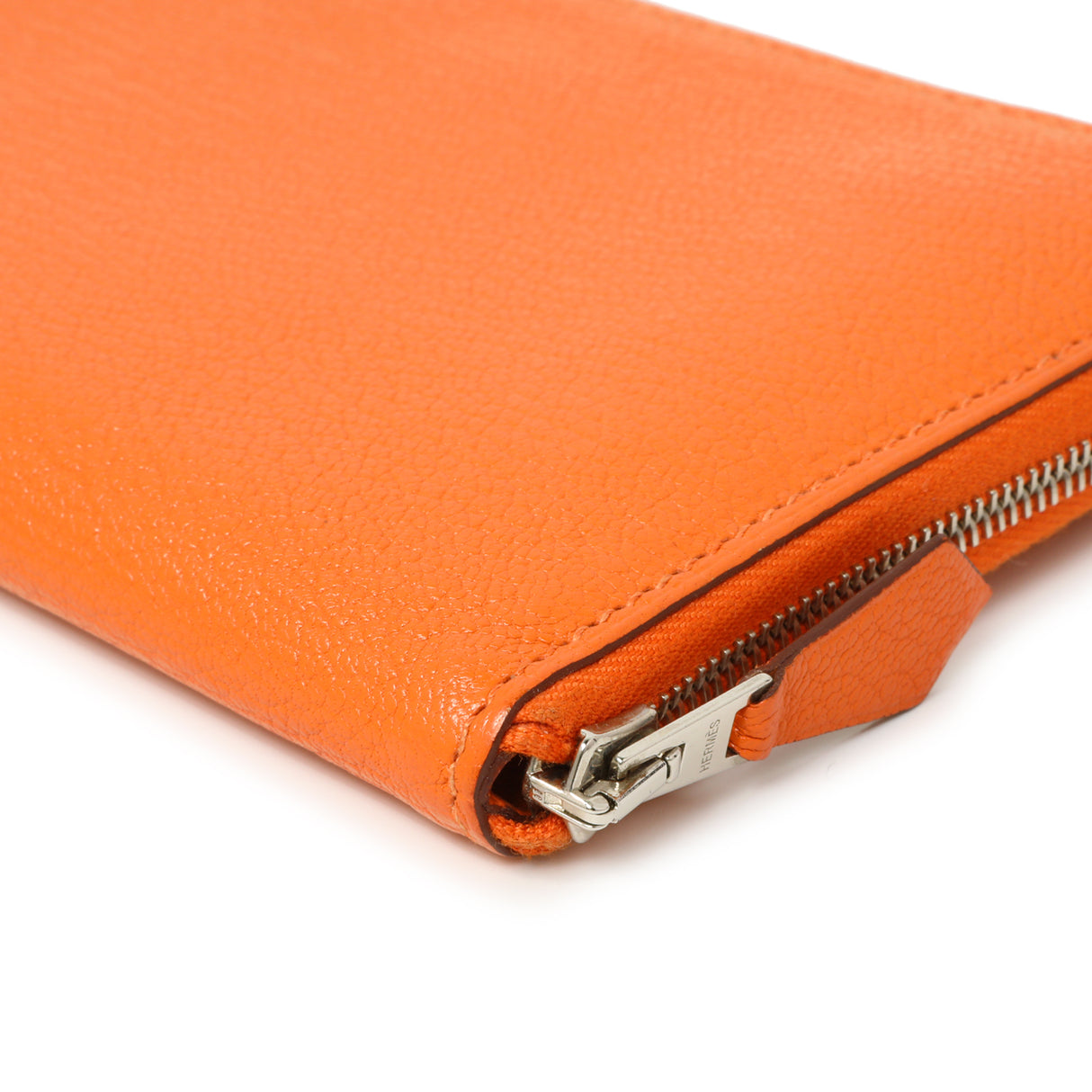 Hermes Orange Chevre Mysore Azap Wallet