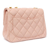 Chanel Pink Quilted Lambskin Mini Sweet Camellia Flap