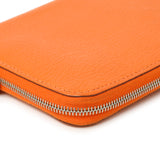 Hermes Orange Chevre Mysore Azap Wallet