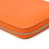 Hermes Orange Chevre Mysore Azap Wallet