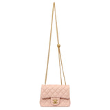 Chanel Pink Quilted Lambskin Mini Sweet Camellia Flap