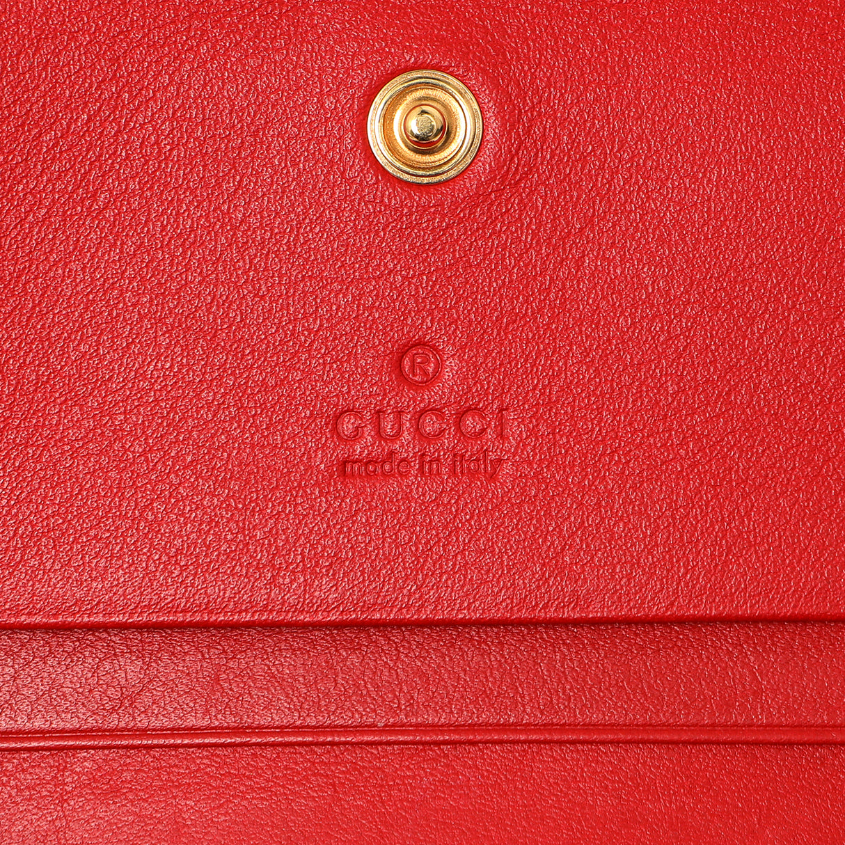 Gucci GG Supreme Monogram Apple Card Case Wallet