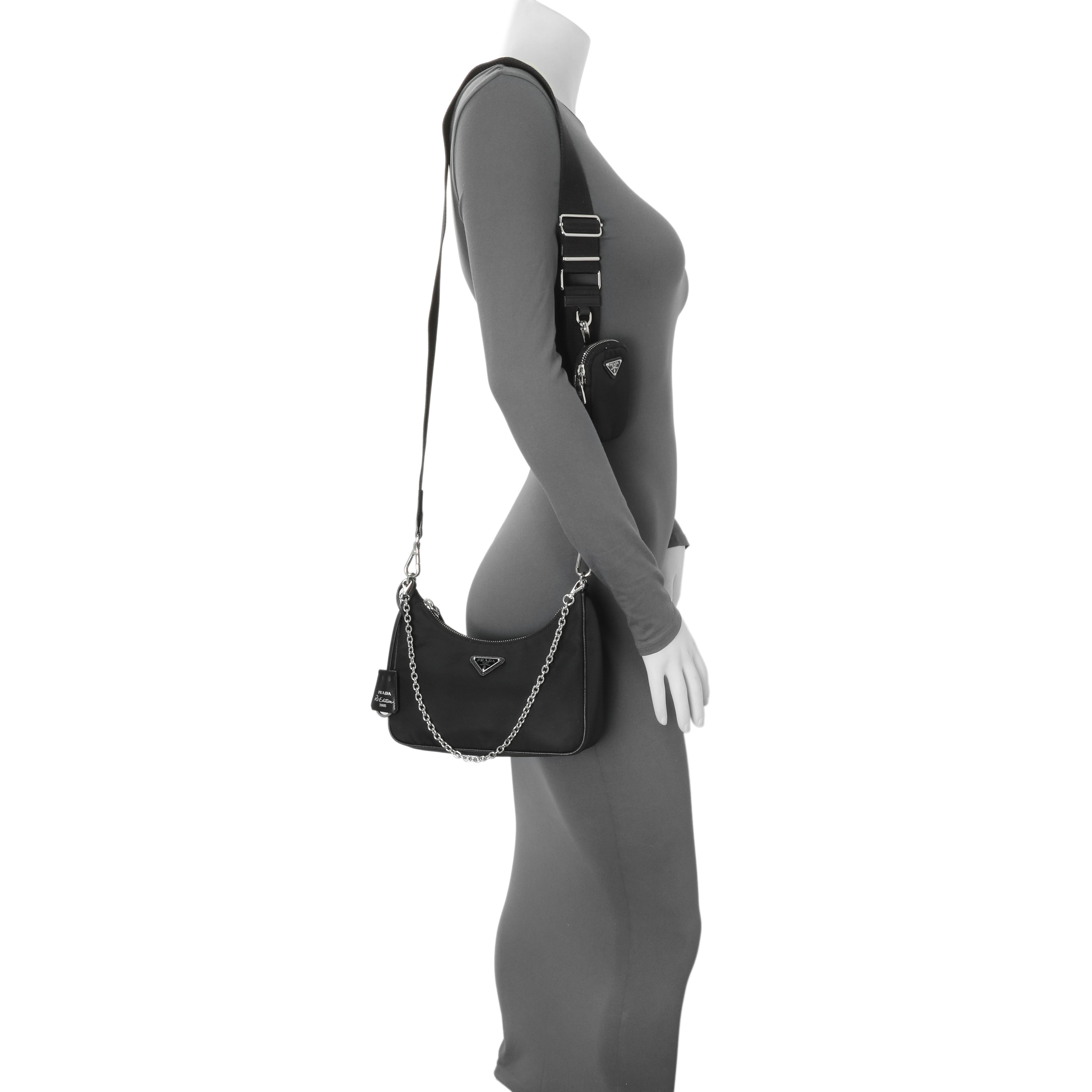 Prada Black Nylon Re-Edition 2005 Shoulder Bag – Modaselle