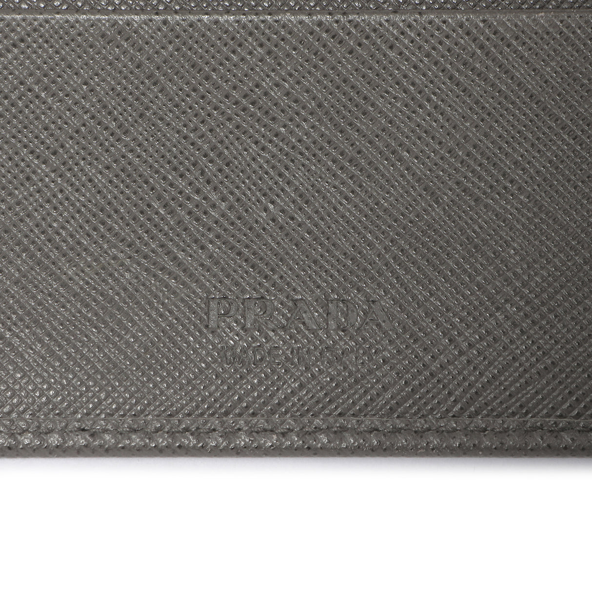 Prada Grey Saffiano Bifold Wallet