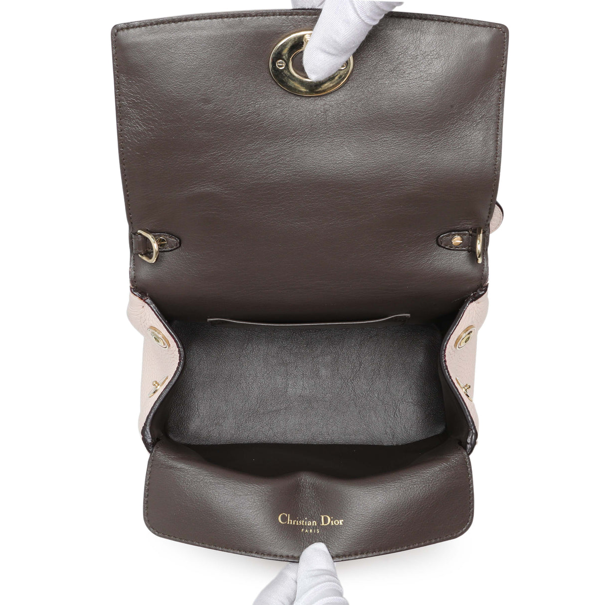 Christian Dior Light Pink Bullcalf Mini Be Dior Flap Handbags Christian Dior
