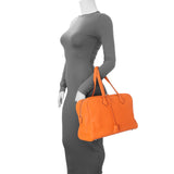 Hermes Orange Taurillon Clemence Victoria II 35 Handbags Hermes