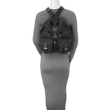 Prada Black Tessuto Nylon Medium Backpack Handbags Prada