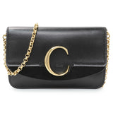 Chloe Black Calfskin C Chain Clutch Handbags Chloe