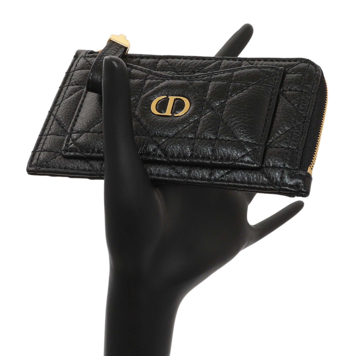Christian Dior Supple Calfskin Cannage Lady Dior Cosmos Zipped Card Holder Accessories Christian Dior