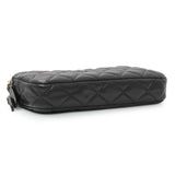 Chanel Black Caviar Quilted Small Clutch With Chain