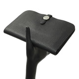 Hermes Black Togo Dogon Duo Wallet Accessories Hermes