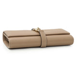 Gucci Beige Pebbled Calfskin Jackie 1961 Chain Wallet Handbags Gucci