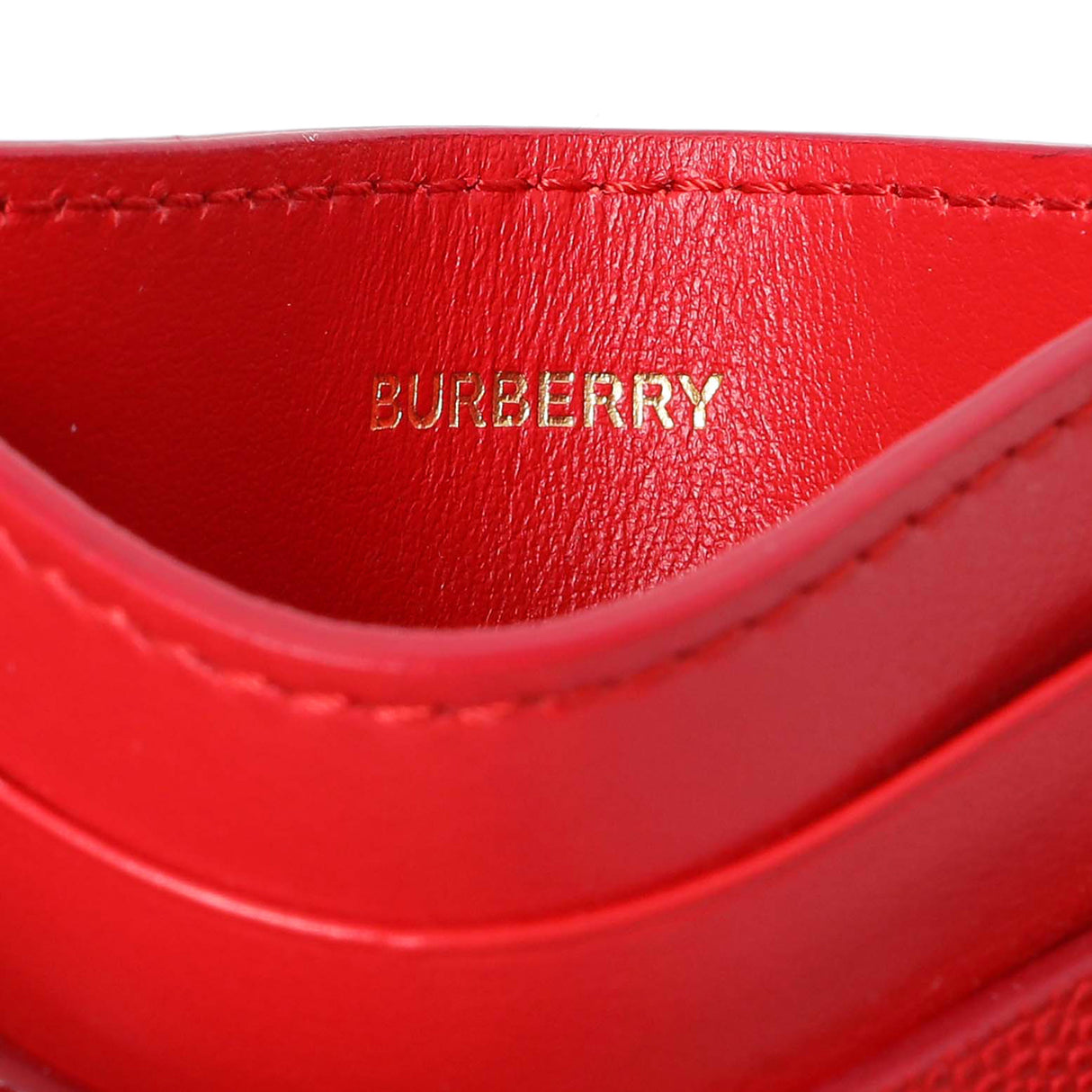 Burberry Red Calfskin Card Holder Accessories Burberry