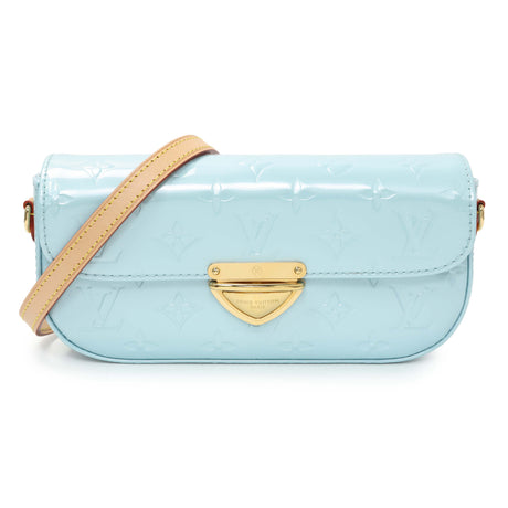 Louis Vuitton Light Blue Vernis Malibu Pochette Handbags Louis Vuitton